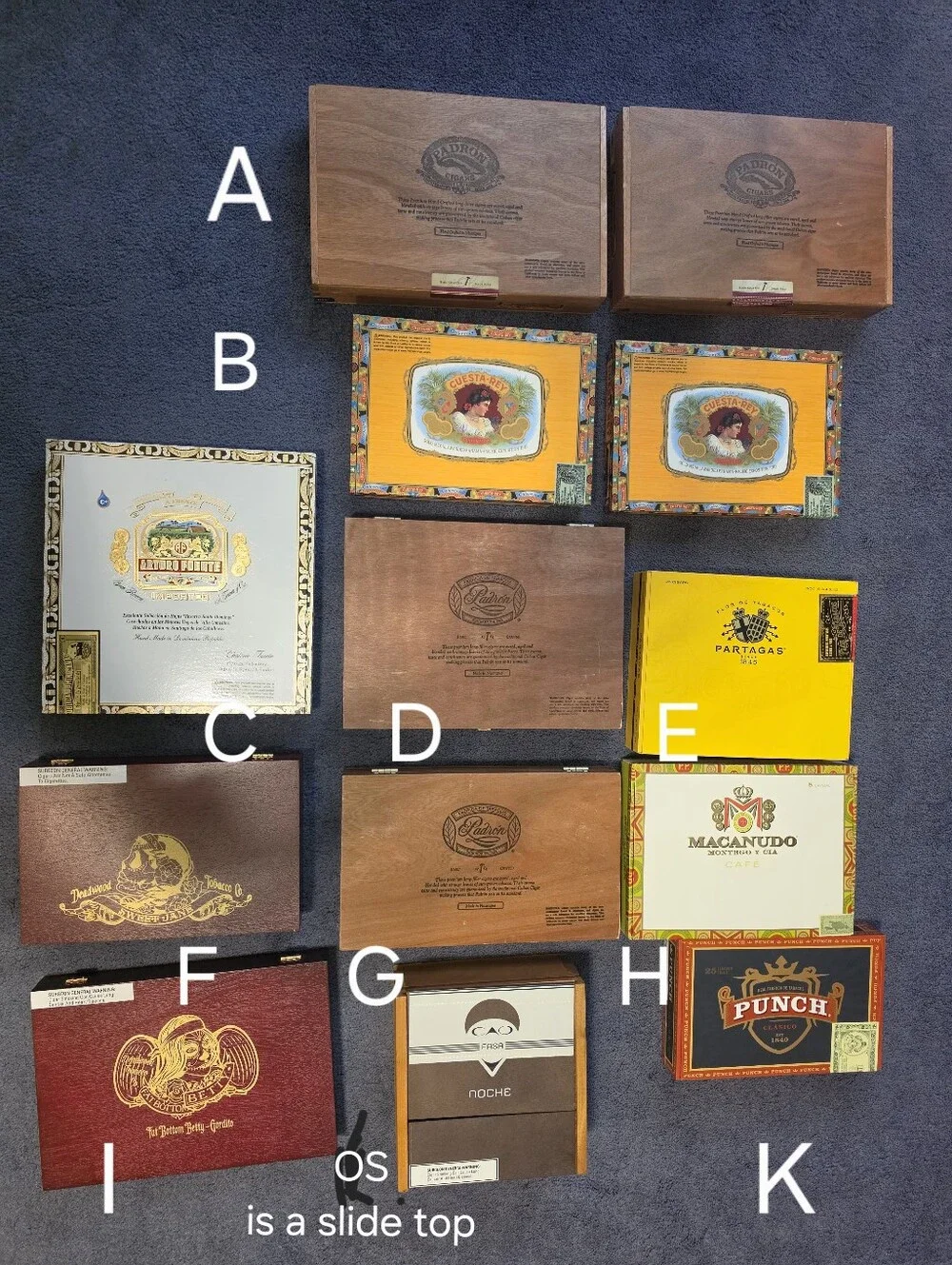 Empty decorative individual with various designs wooden boxes
